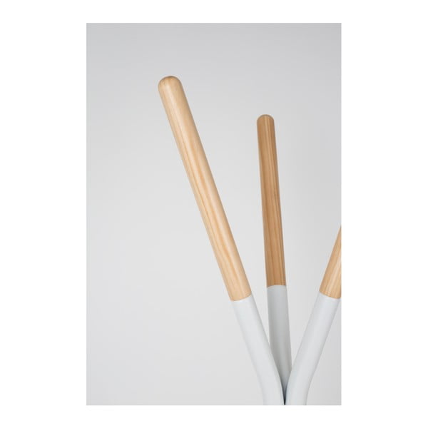 Appendiabiti in legno di pino con dettagli bianchi Pinnacle - Zuiver-image-3