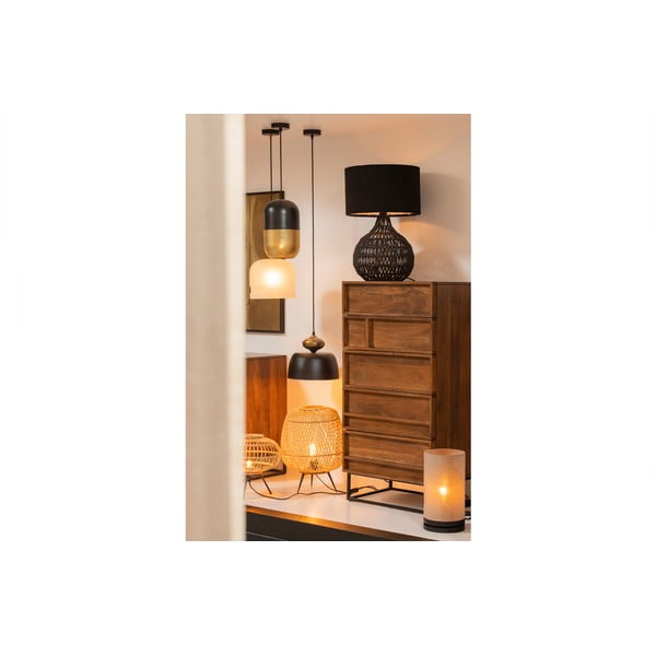 Lampada a sospensione nera con paralume in metallo ø 31 cm Linne - WOOOD-image-2