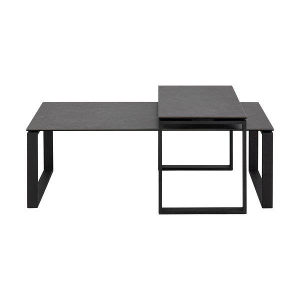 Tavolino nero 115x69 cm Katrine - Actona-image-2