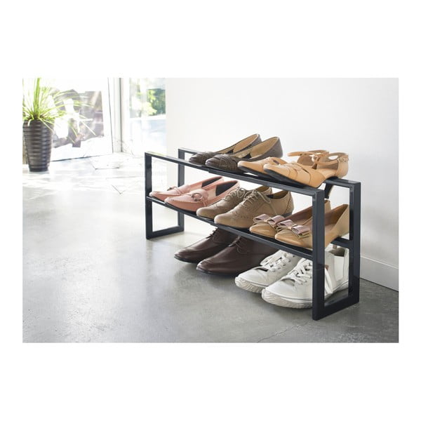 Scaffale nero per scarpe Line - YAMAZAKI-image-1