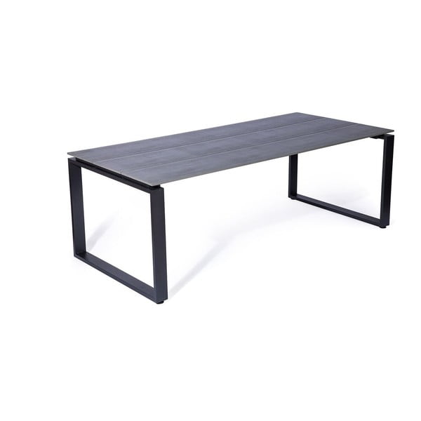 Set da pranzo da giardino per 6 persone con sedia Joanna nera e tavolo Strong, 210 x 100 cm Strong & Joanna - Bonami Selection-image-4