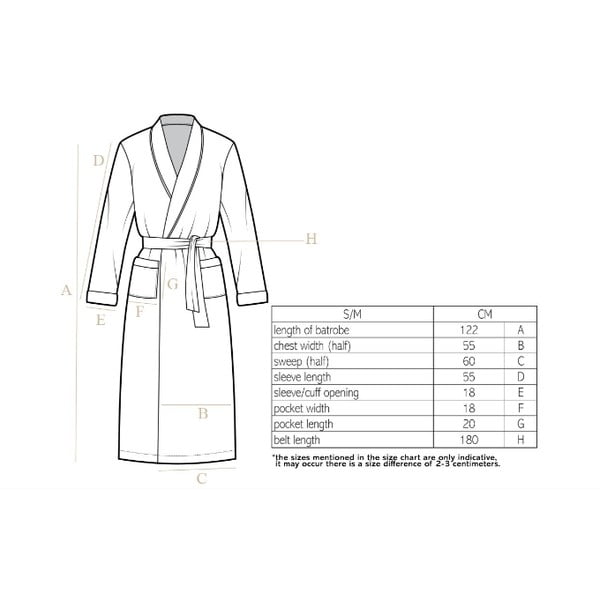 Accappatoio grigio in felpa , S/M Cozy - Tiseco Home Studio-image-1