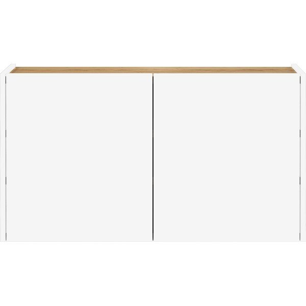 Armadietto bianco con effetto rovere da appendere 93x52x29 cm Libbiano – Germania-image-3