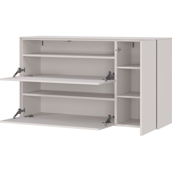 Scarpiera color crema da parete 137x78x41 cm – Germania-image-2