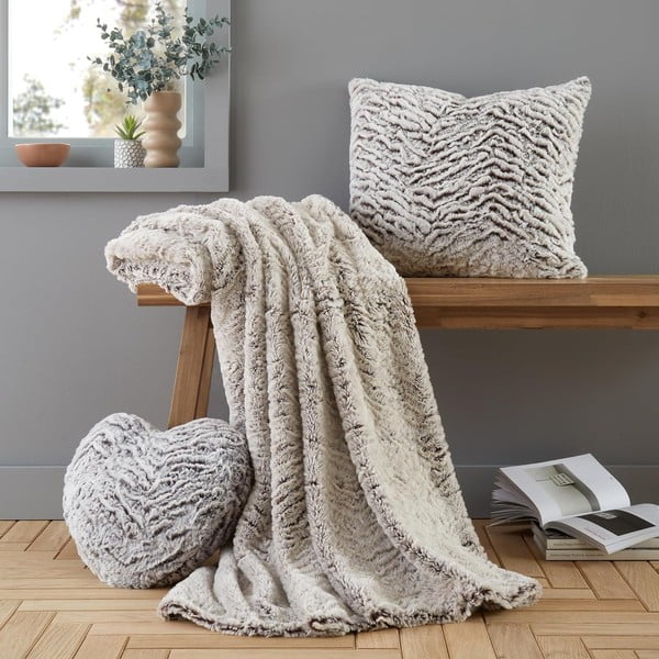 Cuscino decorativo in pelliccia finta 43x43 cm Wolf Faux Fur – Catherine Lansfield-image-3