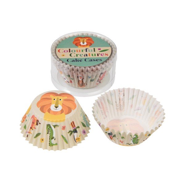 Set di 100 stampi per cupcake in carta da forno Creature colorate - Rex London