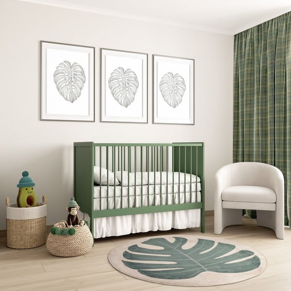 Tappeto per bambini verde e beige ø133 cm Deliciosa Malachite – FD-image-1