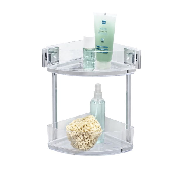 Scaffale angolare a due livelli autoportante Vacuum-Loc, 19,5 x 28 cm Quadro - Wenko-image-2