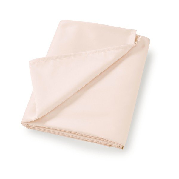 Lenzuolo con angoli beige in raso di cotone 180x260 cm Cotton Sateen – Bianca