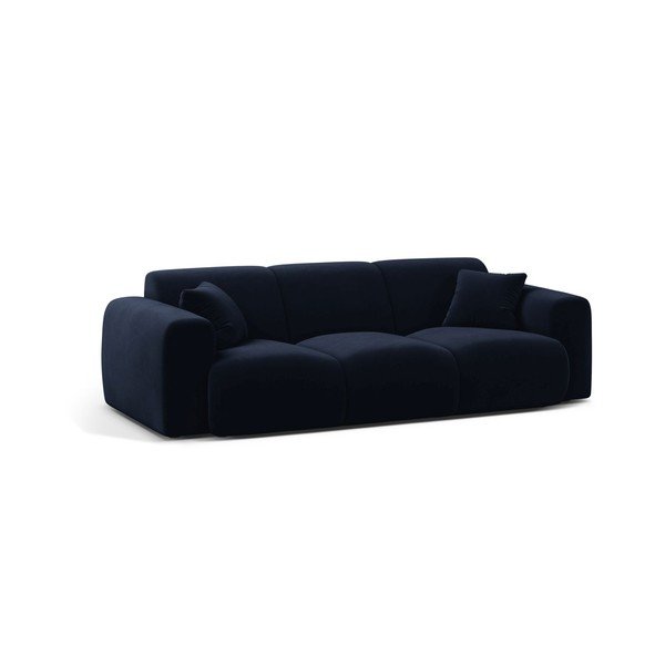 Divano blu scuro con rivestimento in velluto 235 cm Molino – Micadoni 