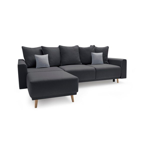 Divano letto grigio scuro Mola, angolo sinistro - Bobochic Paris-image-2