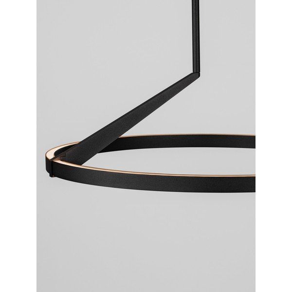 Lampadario LED nero opaco in alluminio con intensità regolabile ø 60 cm Tilia – Nova Luce-image-3