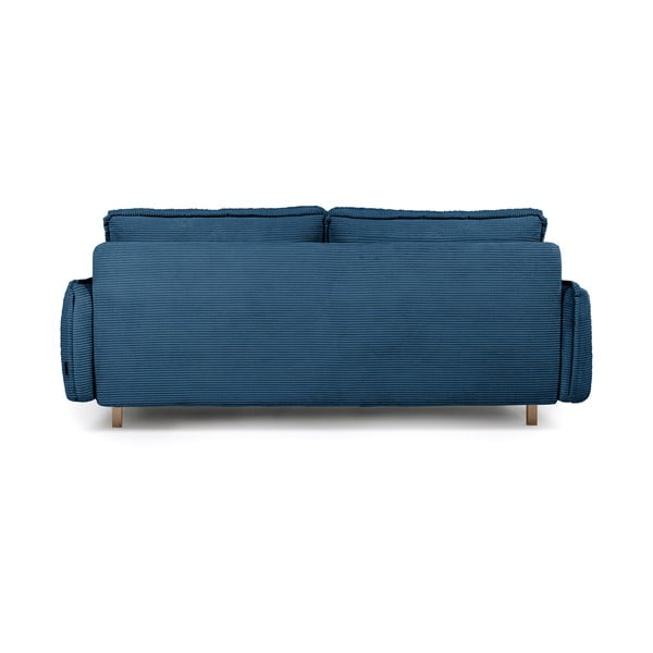 Divano letto in velluto a coste blu 218 cm Tori - Bonami Selection-image-4