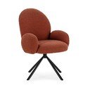 Poltrona in colore mattone Dario - Marckeric