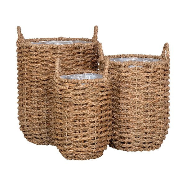 Set di coprivasi in seagrass 3 pz ø 31 cm Hue - House Nordic