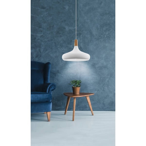Lampadario bianco con paralume in metallo ø 40 cm SABINAR – EGLO-image-1