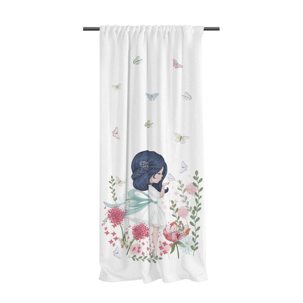 Tenda per bambini bianca in raso di cotone 110x170 cm Flowers Around Me – Butter Kings