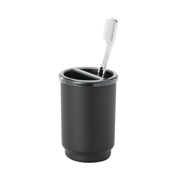 Bicchiere per spazzolino nero Austin - iDesign