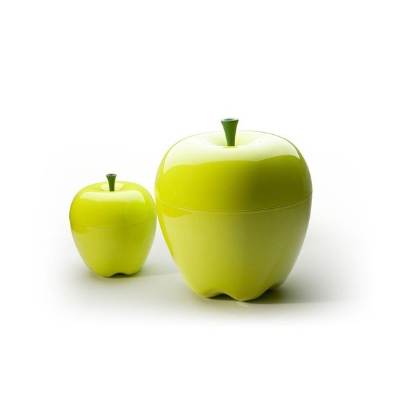 Ciotola con coperchio QUALY Mini Happle Container, verde - Qualy