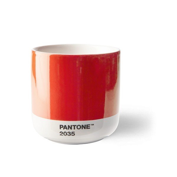 Tazzina per cappuccino rossa in porcellana 175 ml Red 2035 – Pantone