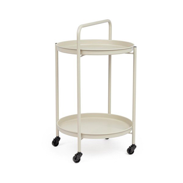Tavolino da servizio in acciaio su ruote ø 44,5 cm Austin – Yes Everyday