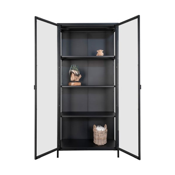 Vetrina in metallo nero 80x175 cm Brisbane - House Nordic-image-4