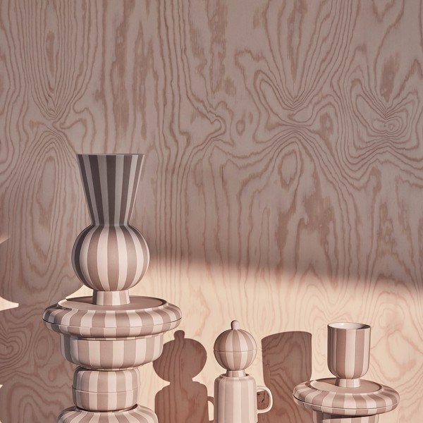 Vaso beige in gres fatto a mano (altezza totale 28 cm) Toppu – OYOY Living Design-image-2