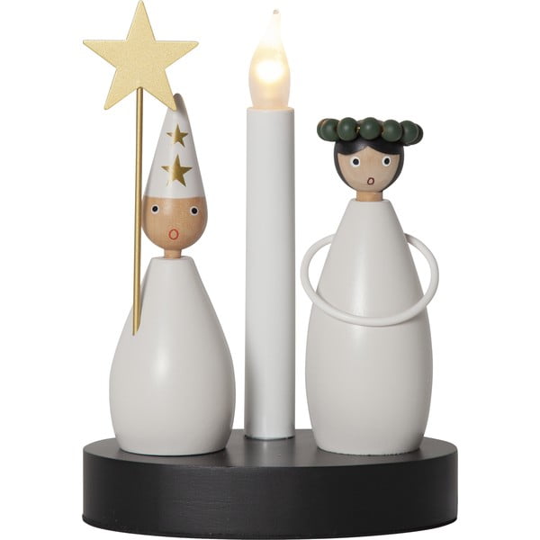 Decorazione luminosa in bianco e nero con motivo natalizio Christmas Joy - Star Trading