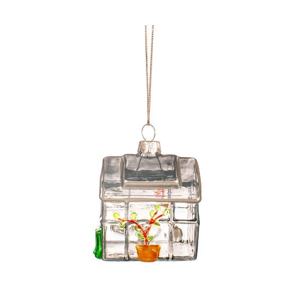 Decorazione per albero di natale in vetro fatta a mano 5 cm Greenhouse – Sass & Belle-image-2