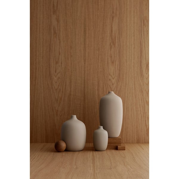 Vaso artigianale in ceramica beige Nomad - Blomus-image-2