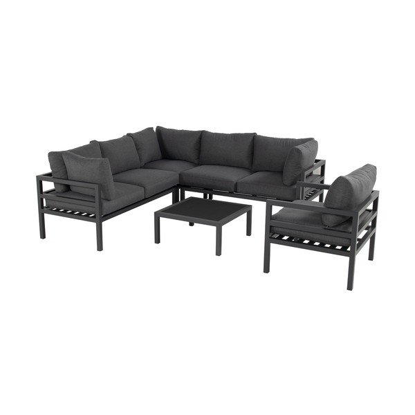 Set di mobili da giardino grigi Evora - Hartman