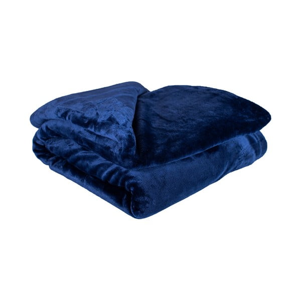 Coperta in micropush blu scuro Ambra, 200 x 220 cm - My House