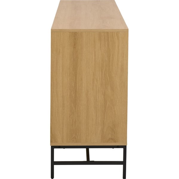 Cassettiera effetto rovere in colore naturale 158x80x40 cm Albany - Actona-image-3