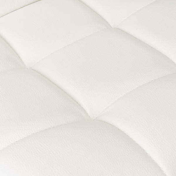 Sgabelli da bar bianchi ad altezza regolabile in similpelle in set di 2 (altezza seduta 93 cm) - Casa Selección-image-2