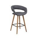 Set di 2 sgabelli da bar grigio scuro Gill - Actona