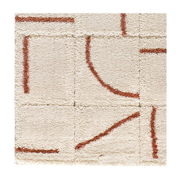 Tappeto color mattone/color crema 160x230 cm Brenda – Universal-image-3