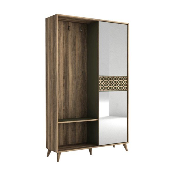 Armadio con specchio in legno di noce Ratto Marvin - Tera Home