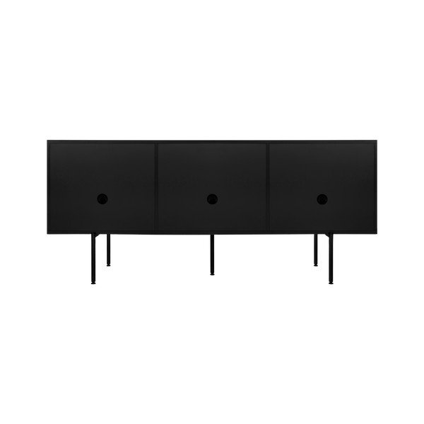 Mobile TV nero 180x79x50 cm Bau – noo.ma-image-4