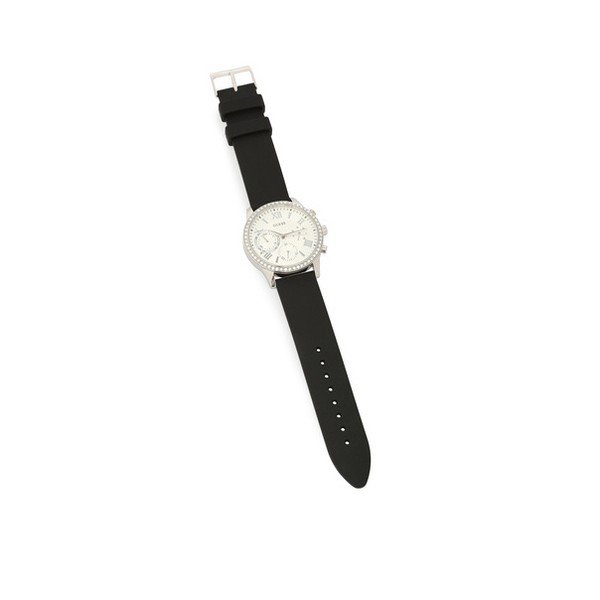 Orologio da donna con cinturino in silicone nero W1135L5 - Guess-image-1