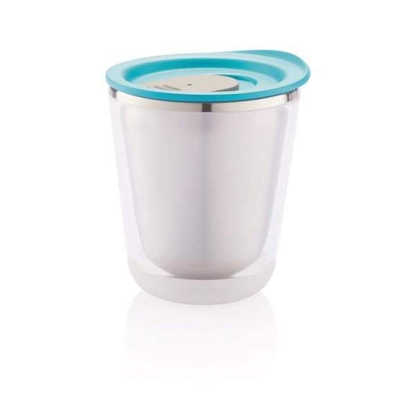 Modrý cestovní termohrnek XD Design Dia, 227 ml
