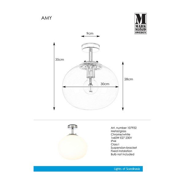 Lampada da soffitto bianca Amy Ceiling - Markslöjd-image-1