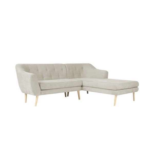 Divano beige con lettino sul lato destro Sicile - Mazzini Sofas-image-3