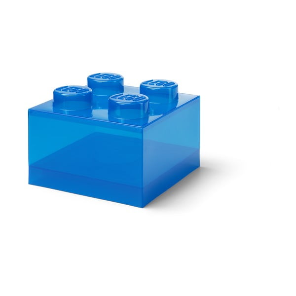 Scatola di plastica blu per bambini 25x25x18 cm - LEGO®