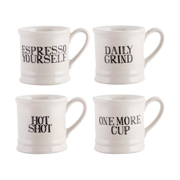 Set di 4 tazze da espresso in ceramica Stir It Up, 60 ml - Creative Tops