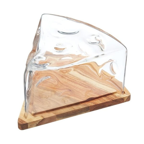 Podnos na sýr s poklopem Kitchen Craft Master Glass