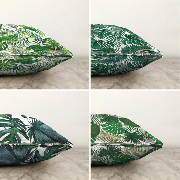 Set di 4 federe Summer Jungle, 55 x 55 cm - Minimalist Cushion Covers-image-1