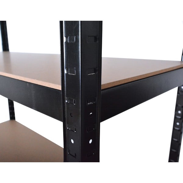 Scaffale in metallo nero 120x180 cm - Rojaplast-image-3