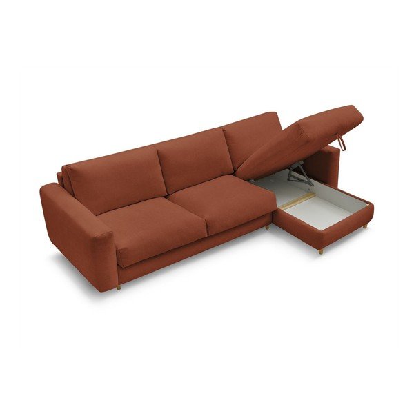 Divano angolare arancione Nouveau Cocoone – Bobochic Paris-image-3