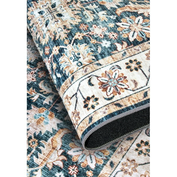 Tappeto blu 80x150 cm Saveh Blue Cream - Elle Decoration-image-3