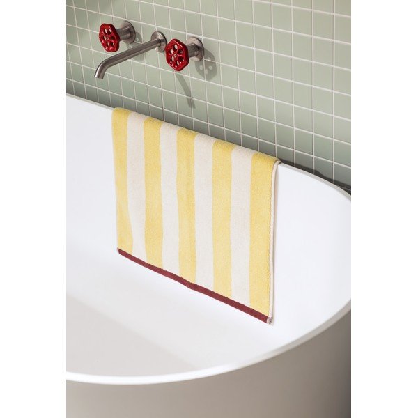 Tappetino per il bagno giallo in tessuto 50x80 cm Gobo – noo.ma-image-2